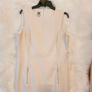 Anne Klein, size 16, winter white sheath dress